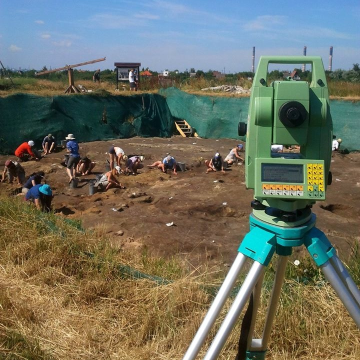 Archaeological excavation - Leica Total Station